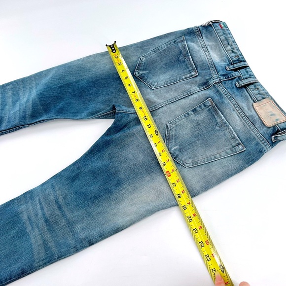 DIESEL EAZEE RELAXED BOYFRIEND LOW WAIST JEANS size 25 W 32 L made in Italy - Picture 15 of 16